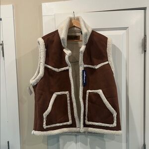 Wrangler Brown and Cream Vest